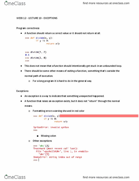 CSE 1010 Lecture Notes - Lecture 19: First Statement thumbnail