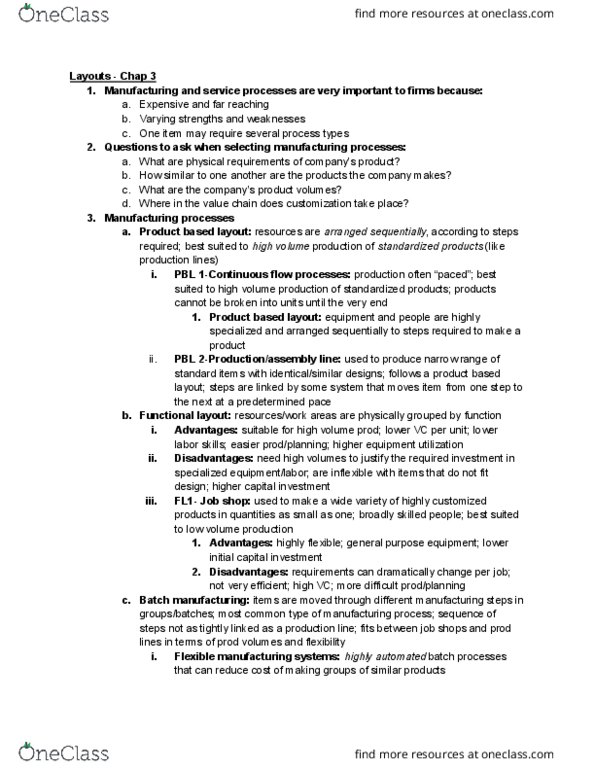 SCM 301 Lecture Notes - Lecture 3: Acceptance Sampling, Economic Order Quantity, Service Level thumbnail