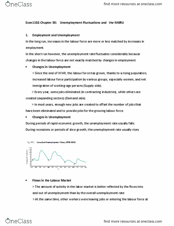 ECON 1102 Lecture Notes - Lecture 30: Nairu, Market Clearing, Marginal Product thumbnail