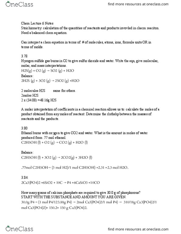 CHEM 0110 Lecture Notes - Lecture 6: Sodium Hydroxide, Acrylonitrile, Nitric Oxide thumbnail