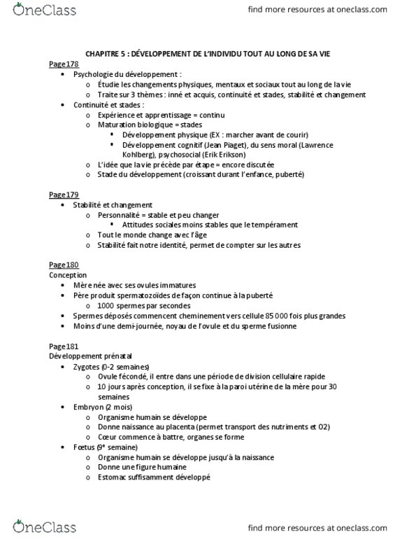 PSY 1502 Chapter Notes - Chapter 5: Compter, Lawrence Kohlberg, Croissant thumbnail