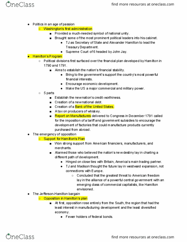 HIST 103 Chapter 8: Chapter 8 Notes (1791-1815) thumbnail