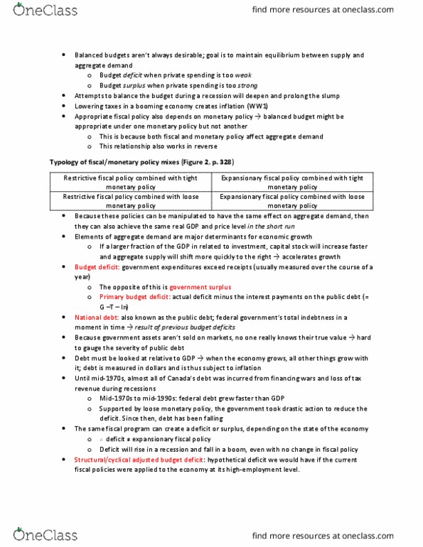 ECO 1302 Chapter Notes - Chapter 15: Productivity, Overnight Rate, Capital Formation thumbnail