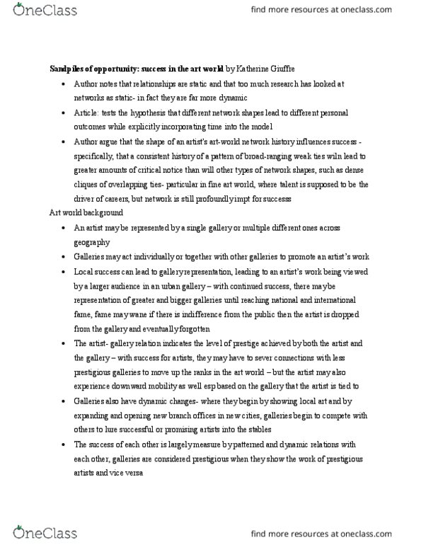 SOC355H1 Chapter Notes - Chapter 20: Structural Holes thumbnail