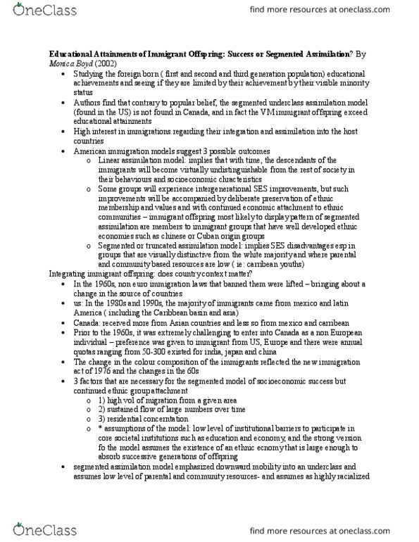 SOC311H1 Chapter Notes - Chapter 17: Visible Minority, Racialization, Phenotype thumbnail