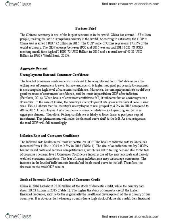 ECON 261 Lecture Notes - Lecture 4: World Development Indicators, Aggregate Demand, Consumer Confidence Index thumbnail