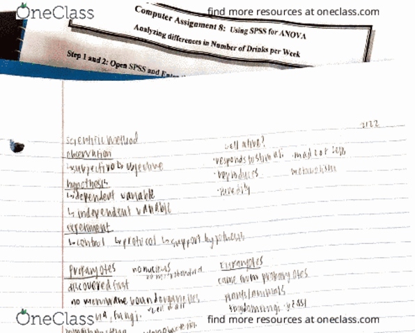 BIOL 101L Lecture 1: bio lab notes thumbnail