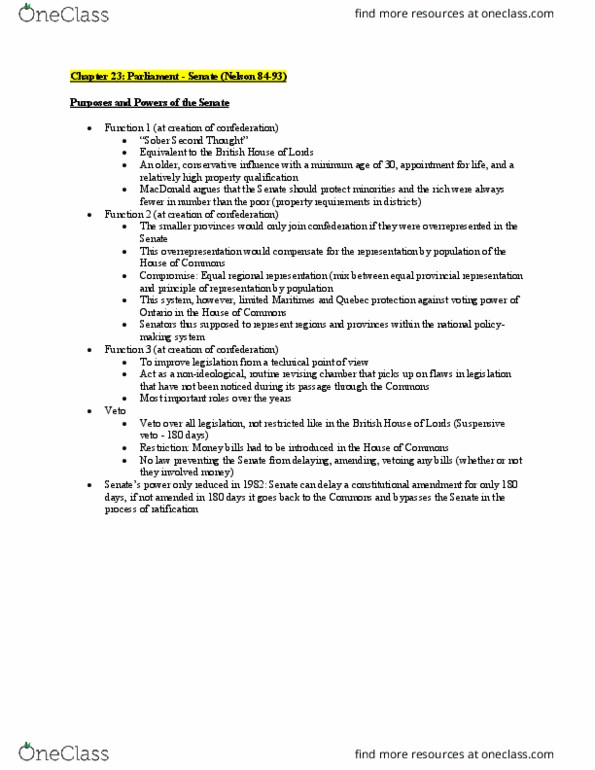 POLI 221 Lecture Notes - Lecture 23: Section 98, Winnipeg General Strike, Primary And Secondary Legislation thumbnail