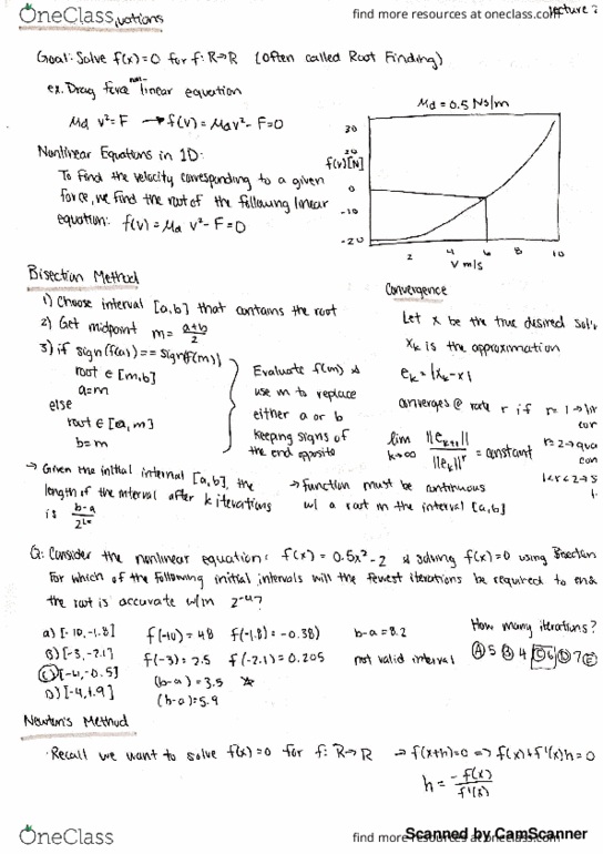 CS 357 Lecture 22: Nonlinear Equations thumbnail