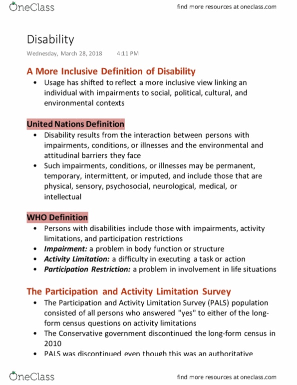 Social Work 1022A/B Lecture Notes - Lecture 8: Jargon, Independent Living, Situation Two thumbnail