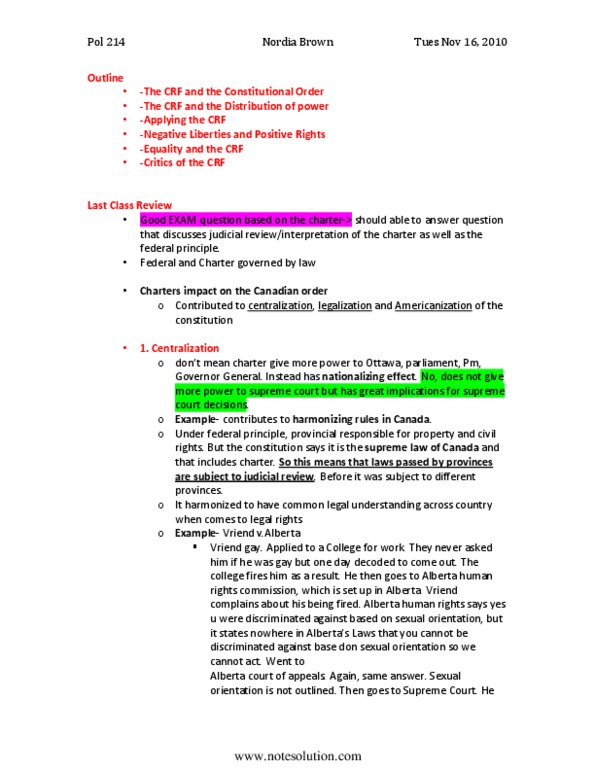 POL214Y1 Lecture Notes - Negative And Positive Rights thumbnail