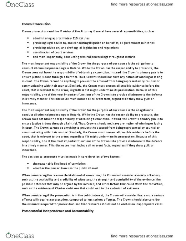 POLS 3300 Lecture Notes - Lecture 6: Institute For Operations Research And The Management Sciences, Absolute Immunity, Fundamental Justice thumbnail