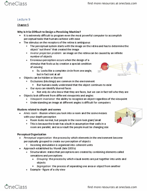 Psychology 2015A/B Lecture Notes - Lecture 12: Depth Perception, Olympic Symbols, Additive Color thumbnail