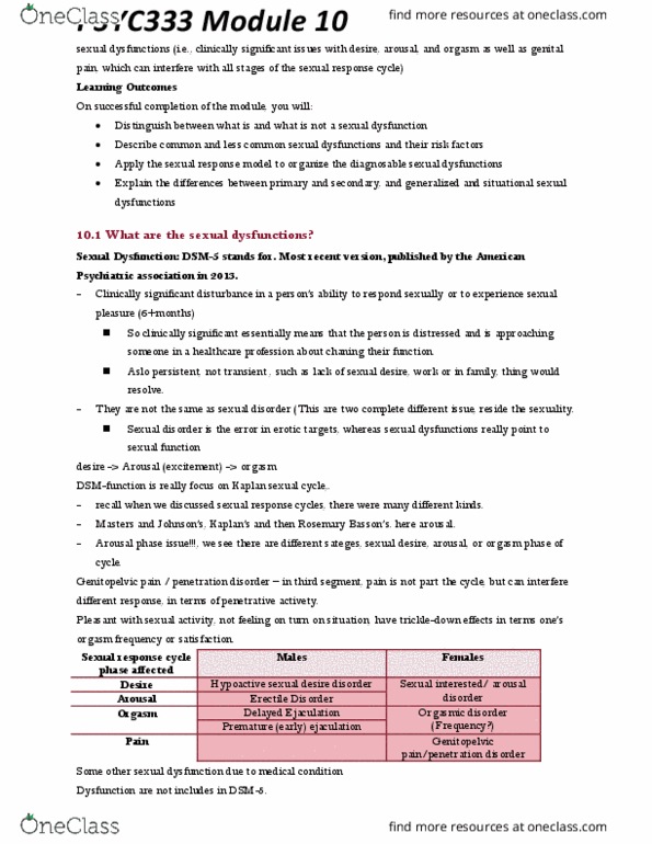 PSYC 333 Lecture Notes - Lecture 10: Postpartum Period, Overdiagnosis, Comorbidity thumbnail