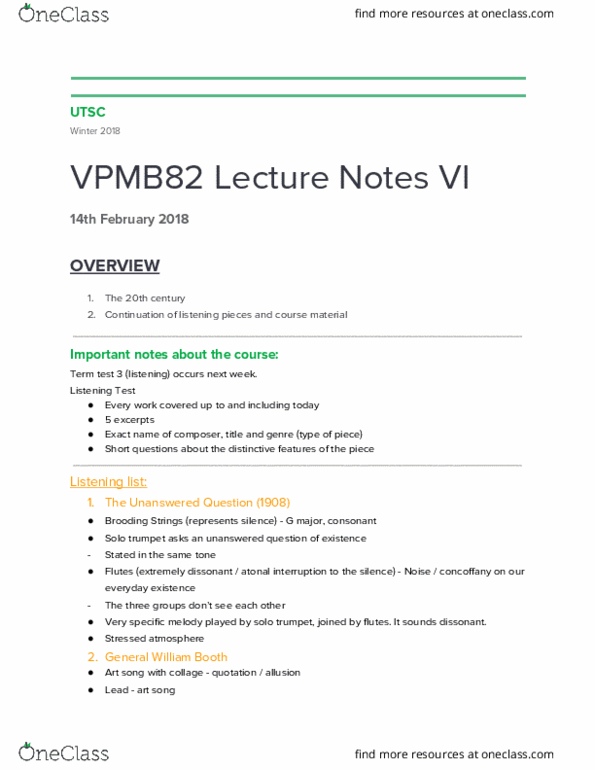 VPMB82H3 Lecture 6: VPMB82 Lecture VI complete notes thumbnail