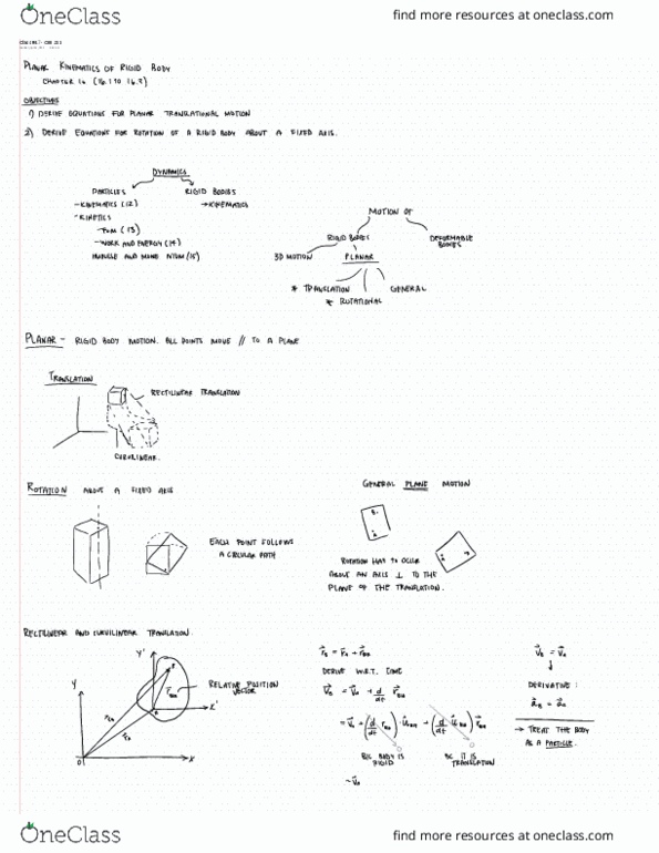 CEE 211 Lecture 47: Planar Kinematics of Rigid Body thumbnail