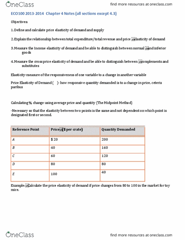 ECO100Y5 Chapter Notes - Chapter 4: Lead, Ceteris Paribus, Shampoo thumbnail