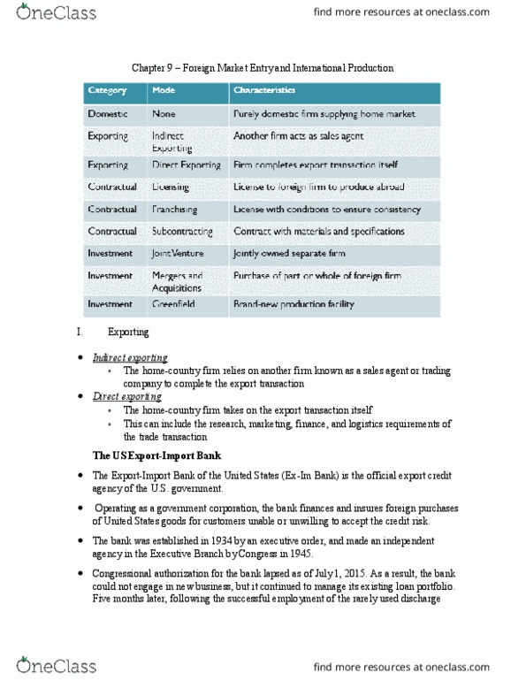 ECO3701 Lecture Notes - Lecture 8: Credit Risk, Franchising, Oligopoly thumbnail