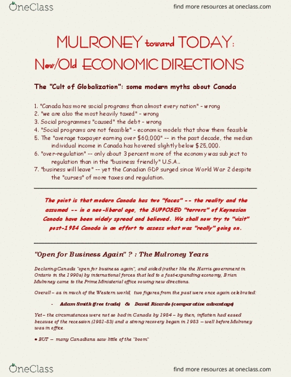 History 2125F/G Lecture Notes - Lecture 13: Negative Number, Regressive Tax, Monetarism thumbnail