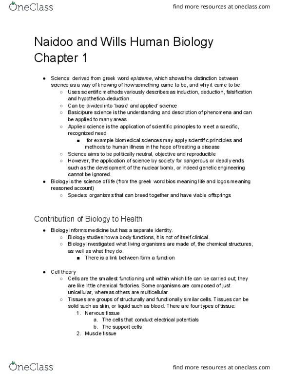 HLTA02H3 Chapter Notes - Chapter 1: Institute For Operations Research And The Management Sciences, Nuclear Weapon, Endodermis thumbnail