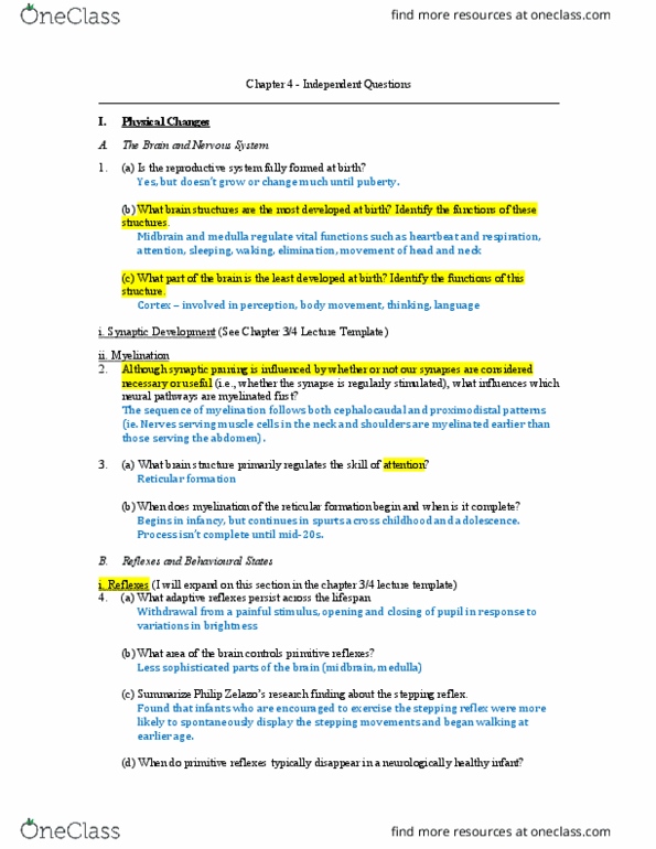 FMST 210 Chapter Notes - Chapter 4: The Sequence, Visual Acuity, Changing Table thumbnail