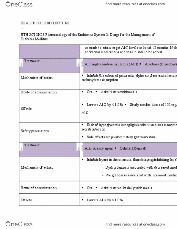 HTHSCI 2H03 Lecture Notes - Lecture 9: Metformin, Weight Loss, Intrinsic Factor thumbnail