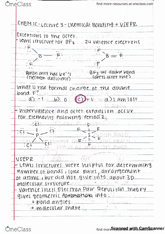 CHEM 1C Lecture 3: Chemical Bonding and VSEPR thumbnail
