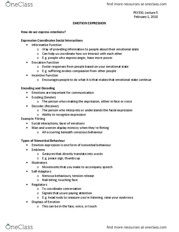 PSY331H5 Lecture Notes - Lecture 5: Nail Biting, Cortisol, Waking Hours thumbnail