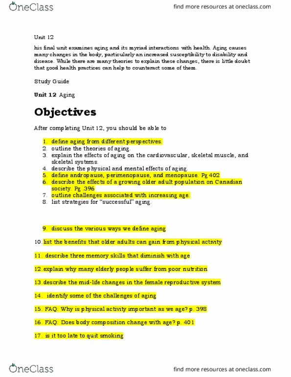 HLST200 Lecture Notes - Lecture 12: Late-Onset Hypogonadism, Skeletal Muscle, Cardiovascular Disease thumbnail