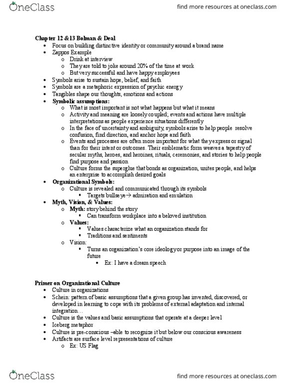 LOC 211 Lecture Notes - Lecture 6: Bolman, Cyanoacrylate, Loose Coupling thumbnail