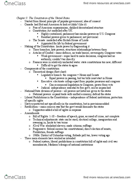 POLSCI 3I03 Chapter Notes - Chapter 3: Voting Age, Trade Barrier thumbnail