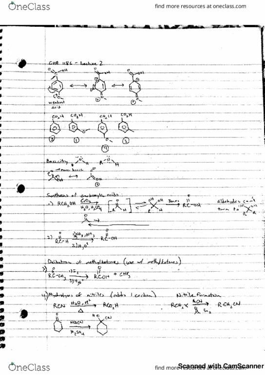 CHE 118C Lecture 2: Carboxylic Acid Synthesis thumbnail