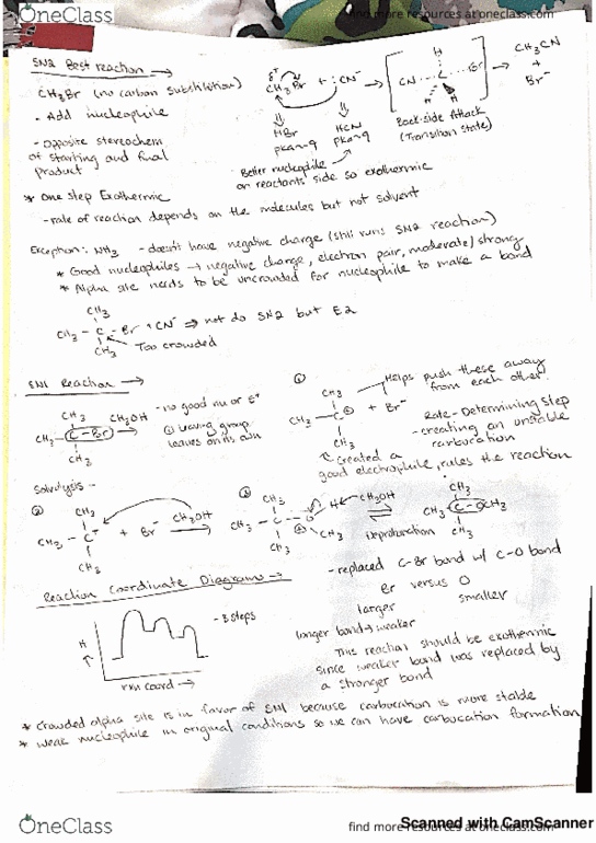 CHEM 231 Lecture 30: SN1-SN2 and Hammond's Postulate thumbnail