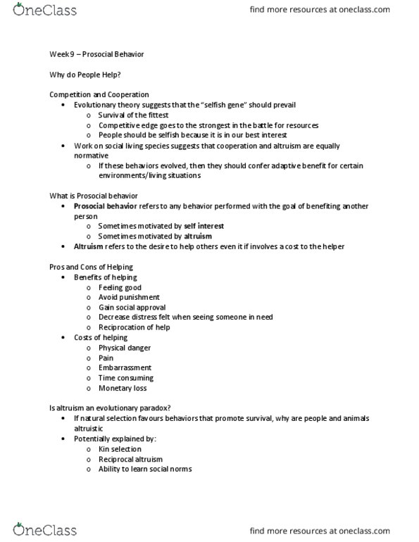 Psychology 2070A/B Lecture Notes - Lecture 9: Social Currency, Ego Depletion, Pole And Polar thumbnail