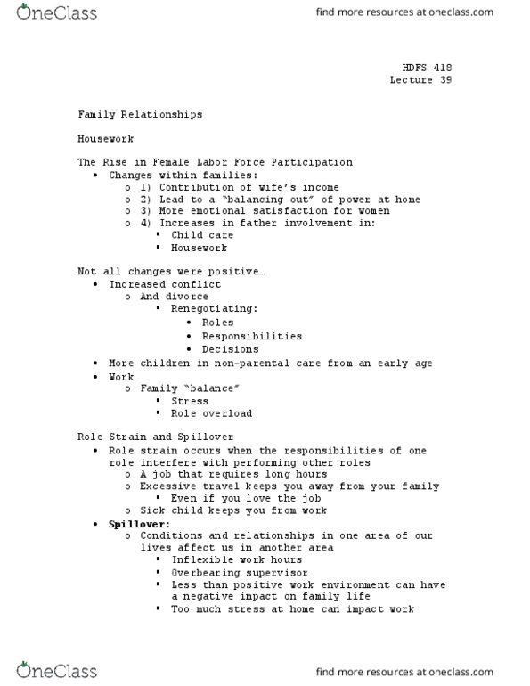 HD FS 418 Lecture Notes - Lecture 39: Role Theory, Apache Hadoop, Child Care thumbnail