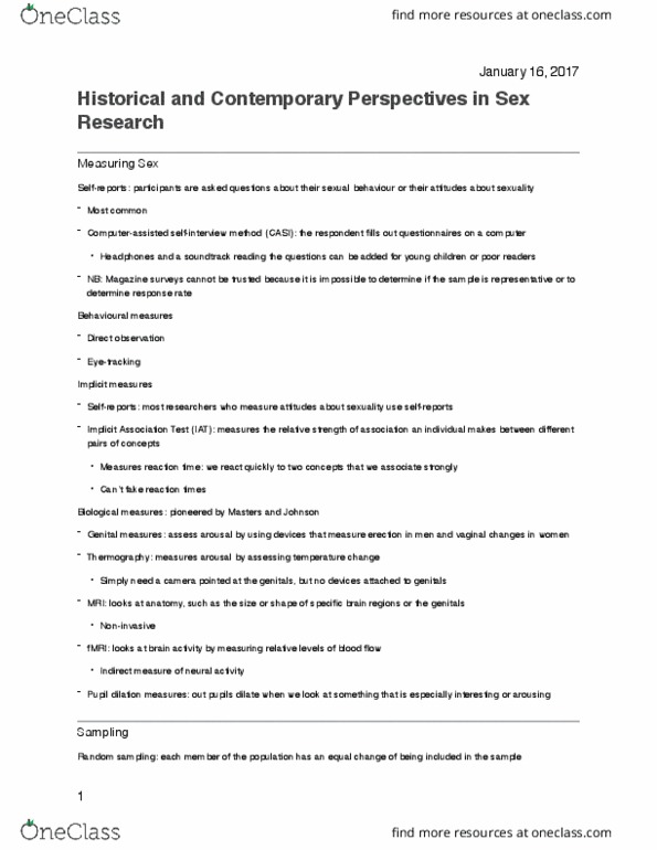 PSY 3122 Lecture Notes - Lecture 4: Integrative And Comparative Biology, Neurology, Masters And Johnson thumbnail