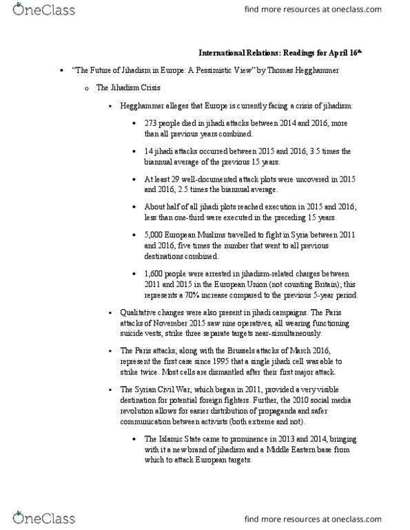 GVPT 200 Chapter Notes - Chapter April 16: Al-Qaeda, Whatsapp, Islam4Uk thumbnail