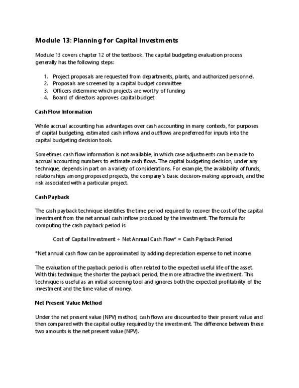 ACCT 2101 Chapter 13: 13_Planning for Capital Investments thumbnail