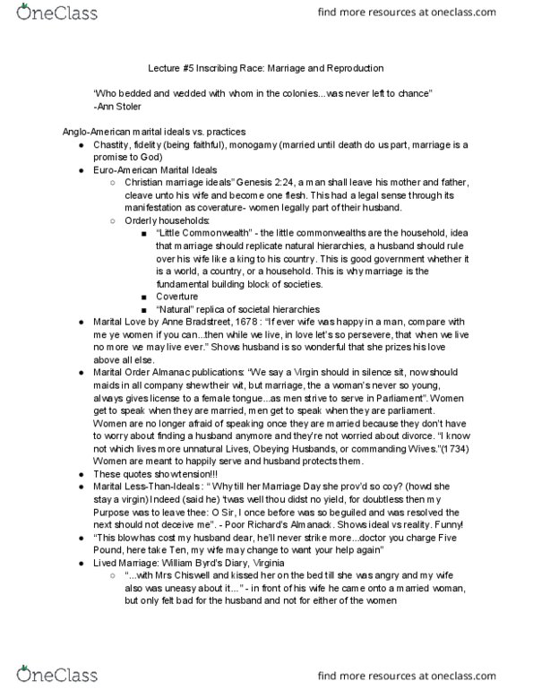 HUMAN 1C Lecture Notes - Lecture 5: Francization, Patrilineality, Anaka thumbnail