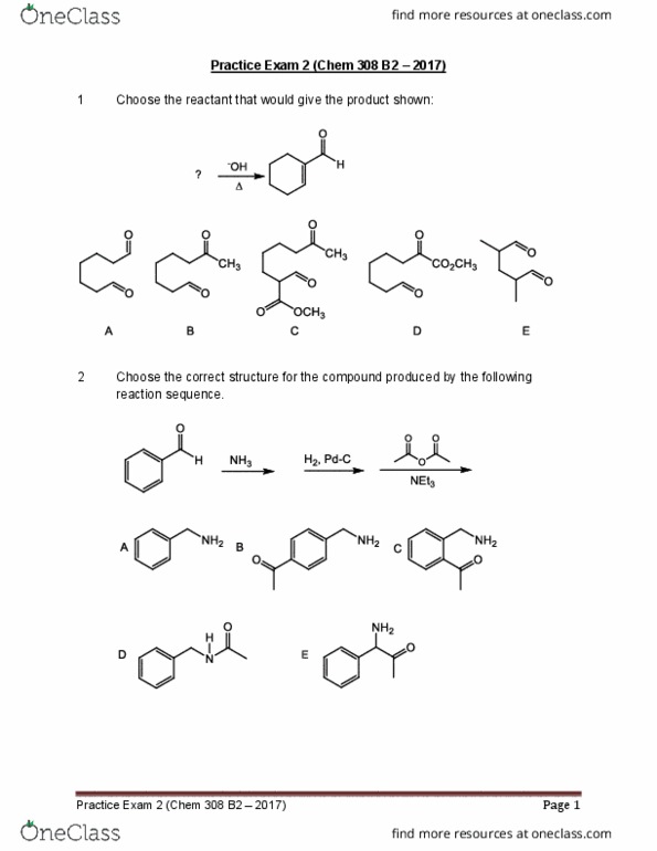 01:160:308 Lecture Notes - Lecture 3: Absorption Band, Hydrazone, Sodium Ethoxide thumbnail