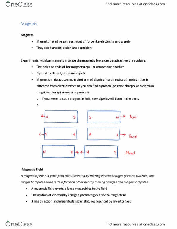 PHY205H1 Lecture Notes - Lecture 17: Electrostatics thumbnail