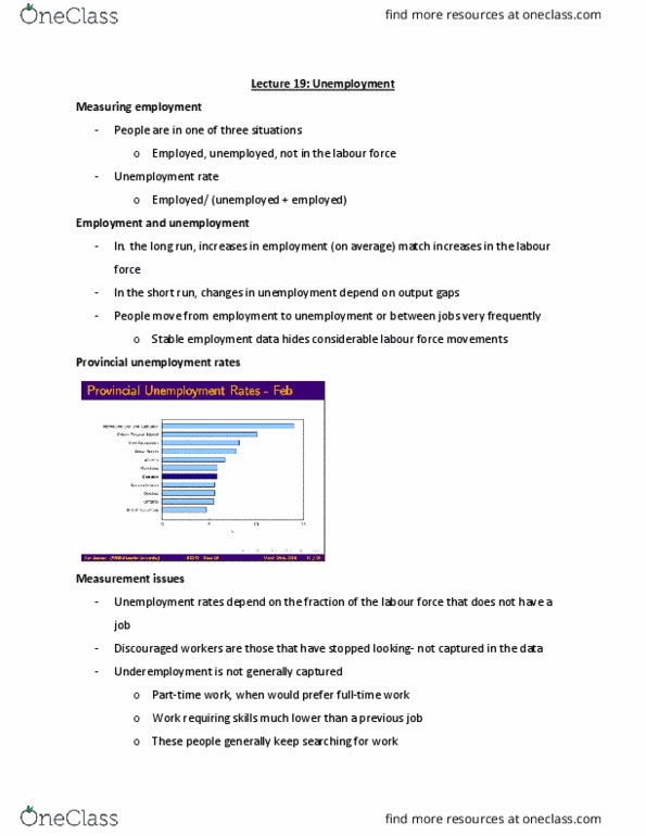 EC140 Lecture Notes - Lecture 19: Aggregate Demand, Nairu, Potential Output thumbnail