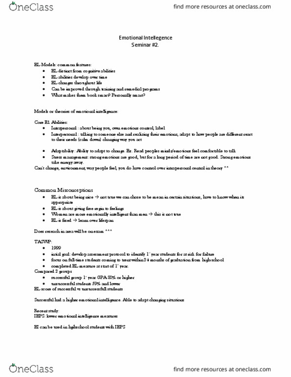 PSYC 1030H Lecture Notes - Lecture 2: Regin, Stress Management thumbnail