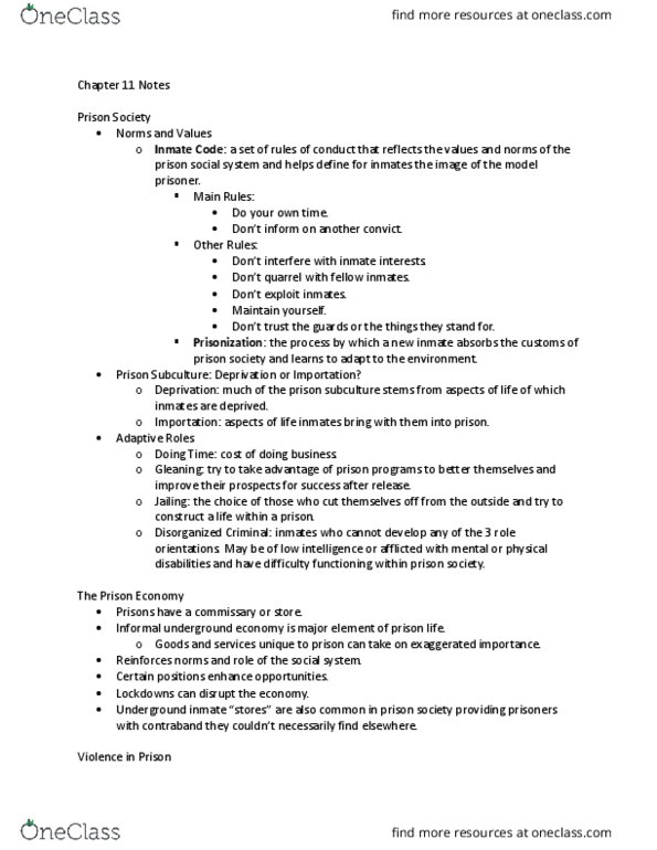 CRIM 221 Lecture Notes - Lecture 11: Reward System, Ombudsman, Black Market thumbnail