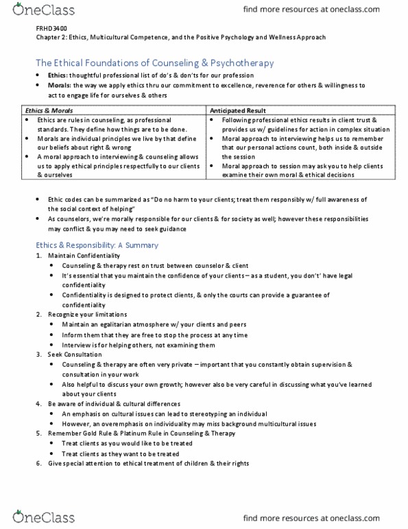 FRHD 3400 Chapter Notes - Chapter 2: Organic Food, Heterosexism, Microaggression Theory thumbnail