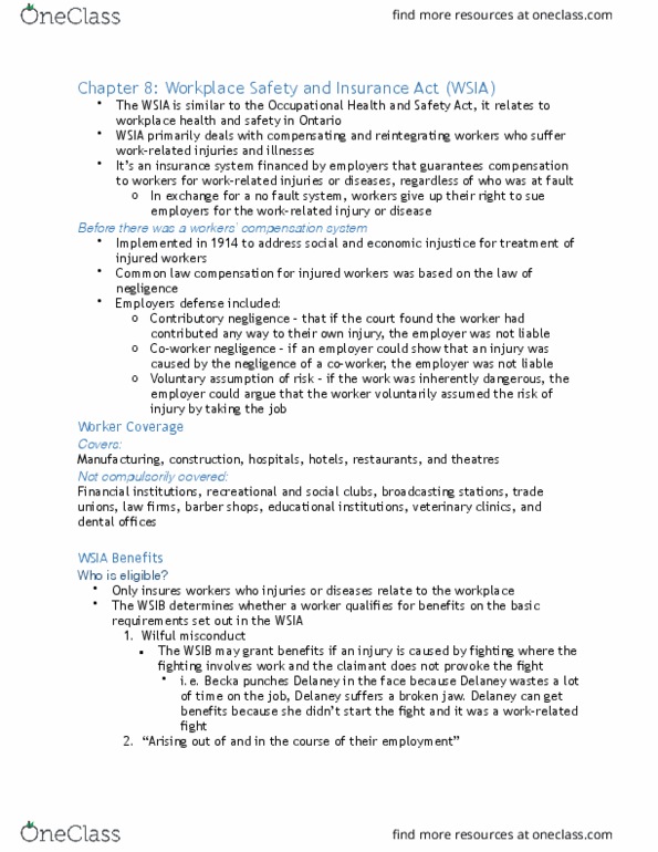 HROB 3050 Lecture Notes - Lecture 8: Flight Attendant, Primary And Secondary Brain Injury, Silicosis thumbnail