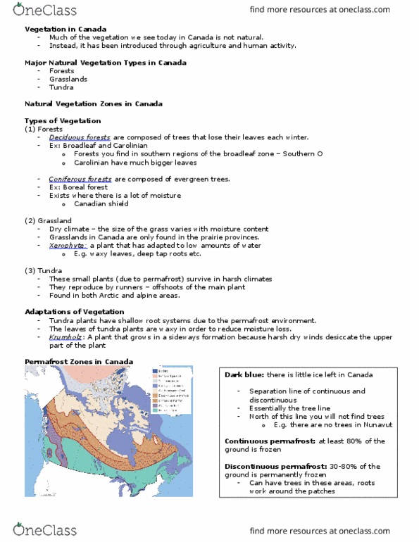 Geography 2010A/B Lecture 3: 3: Physical Geography of Canada thumbnail