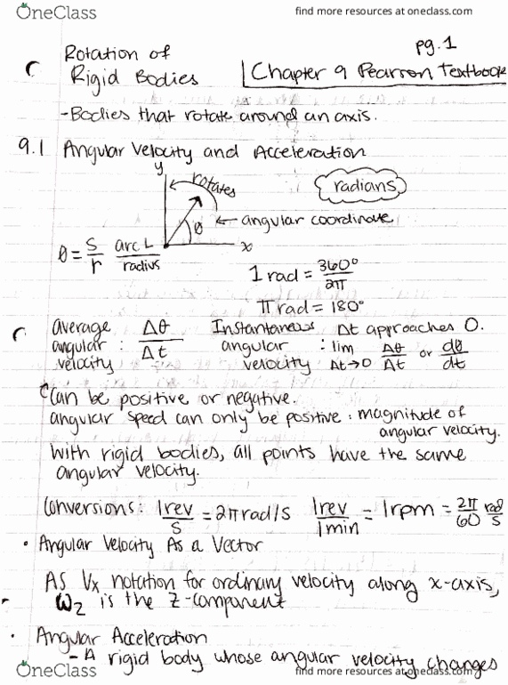 PHY 121 Lecture 11: Rotational Kinematics Part 1 thumbnail