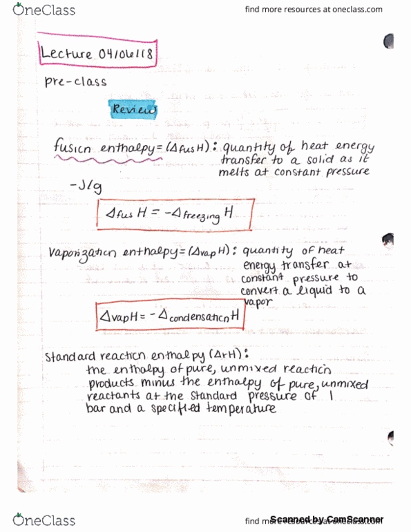 CHEM 104 Lecture 27: Solubility (part 2) and Thermodynamics Review thumbnail