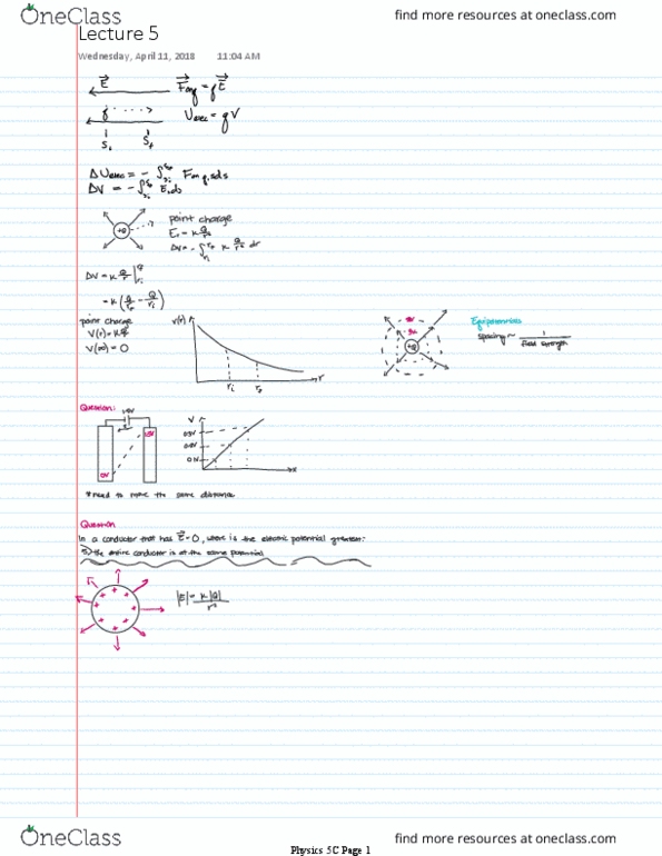 PHYSICS 5C Lecture 5: LECTURE 5 & LECTURE 7 thumbnail